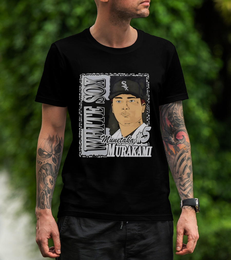Munetaka Murakami #5 White Sox Baseball T-Shirt