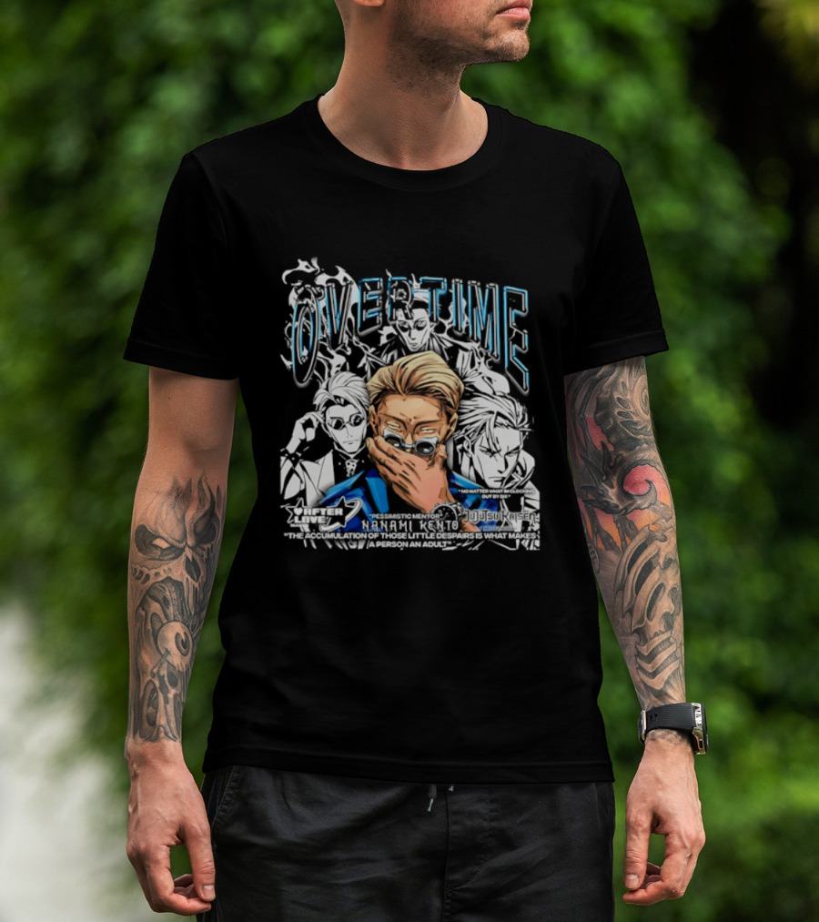 Nanami Kento Overtime Jujutsu Kaisen Anime Mentor T-Shirt