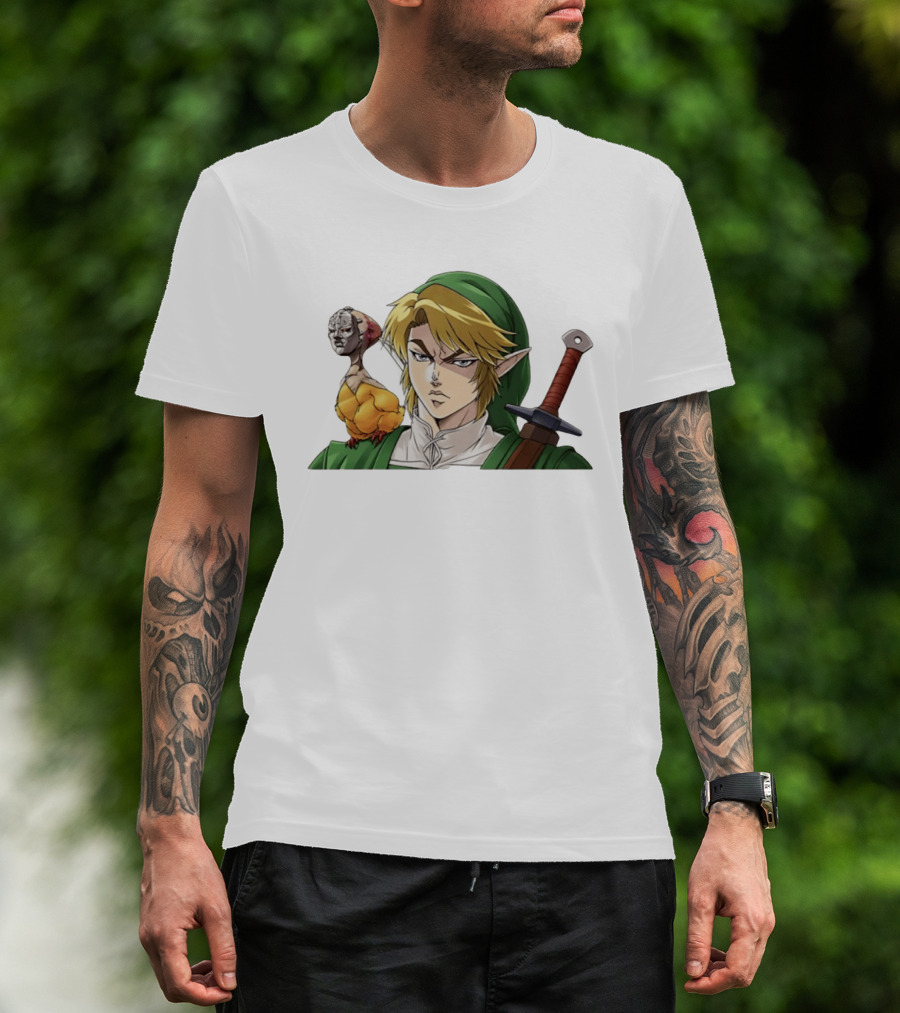 Link Dio Brando Fusion With Cucco JoJo References T-Shirt