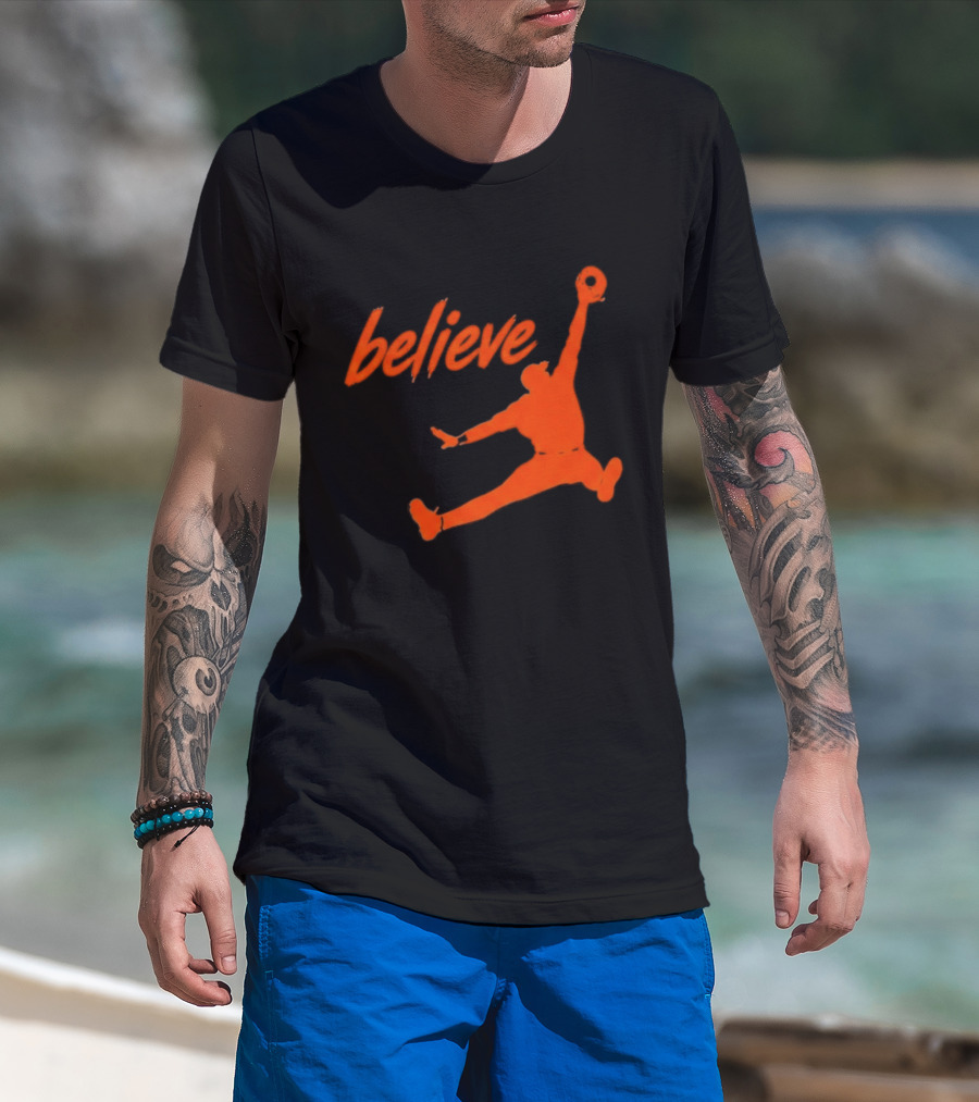 Believe Orioles Air Cowser Jump T-Shirt