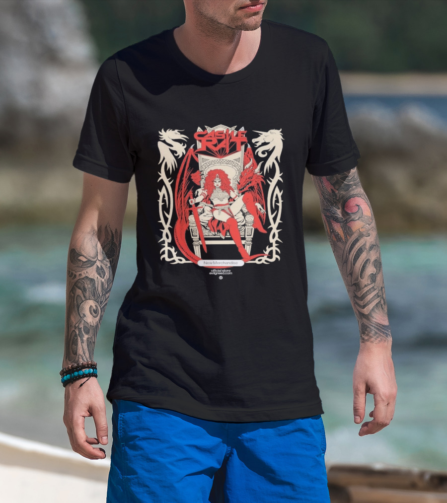 Castle Rat Red Dragon Throne Evilgreed Com New Merchandise Store T-Shirt