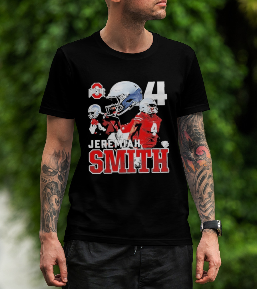 Ohio State Buckeyes NCAA Football Jeremiah Smith Number 4 T-Shirt
