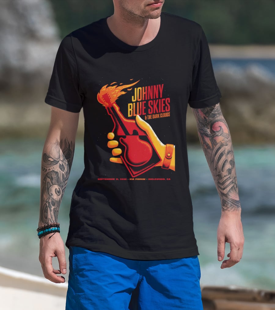 Johnny Blue Skies Inglewood CA 2026 The Dark Shadows Live At Kia Forum September 11 T-Shirt