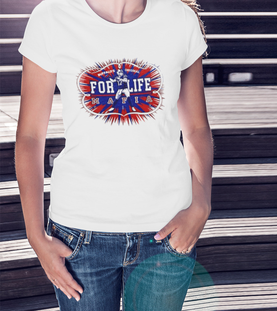 Buffalo Mafia For Life 17 Josh Allen T-Shirt
