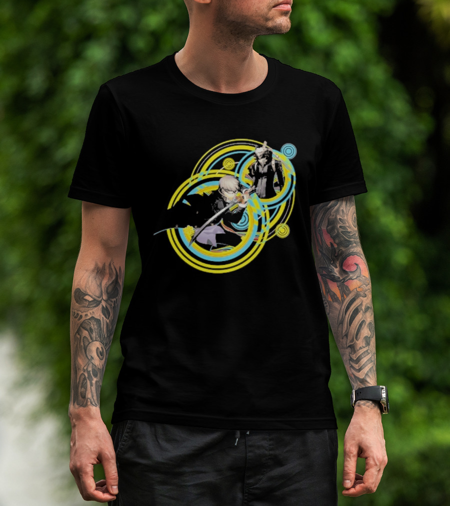 Persona 4 Revival Black Vibrant Character Artistry T-Shirt