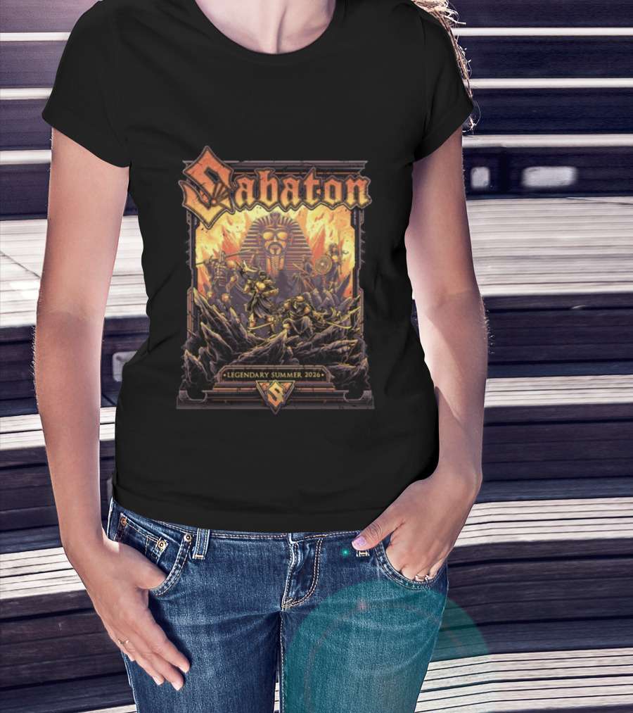 Sabaton Legendary Summer 2026 Epic Warrior Pharaoh T-Shirt