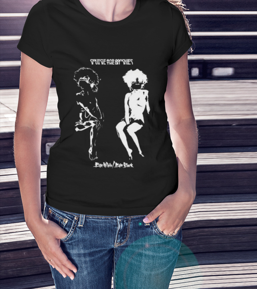 Siouxsie And The Banshees Eve White Eve Black T-Shirt