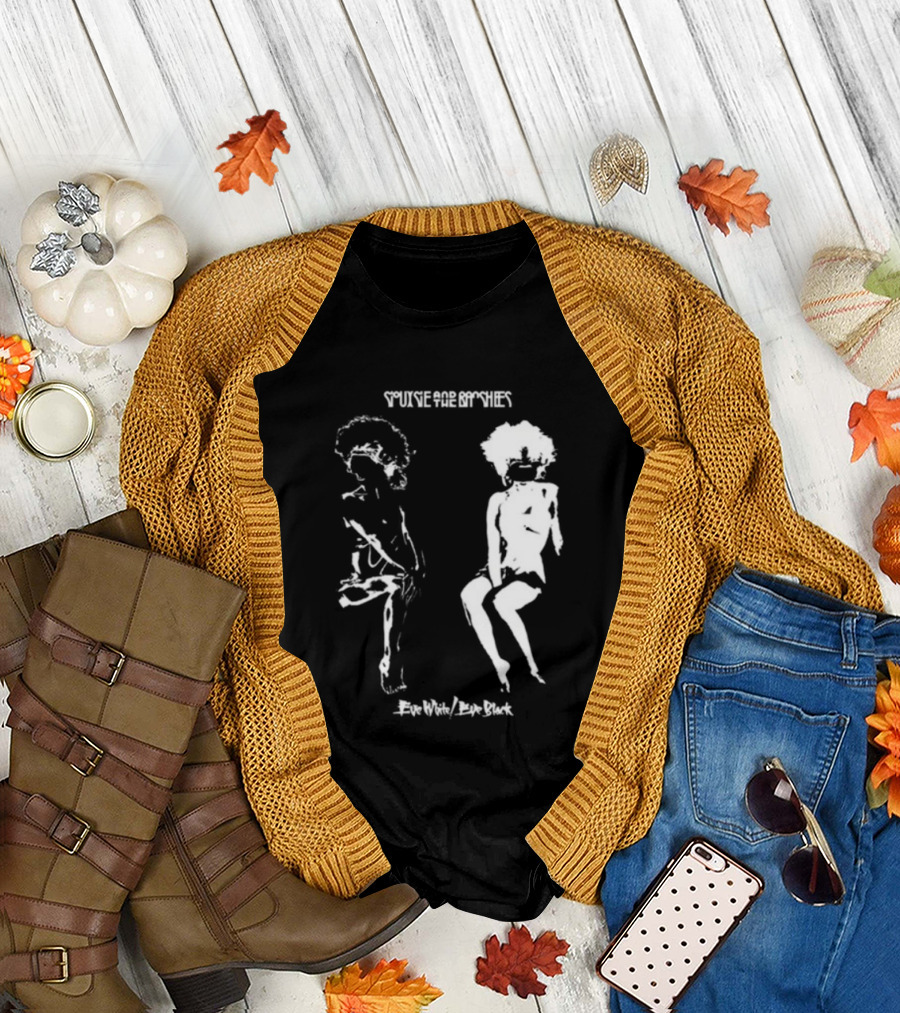 Siouxsie And The Banshees Eve White Eve Black T-Shirt