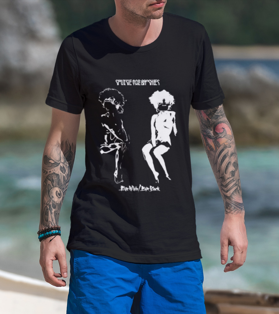 Siouxsie And The Banshees Eve White Eve Black T-Shirt