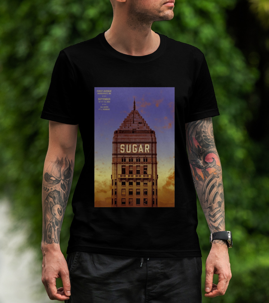 First Avenue Minneapolis MN September 10 12 2026 Sugar With J. Robbins T-Shirt