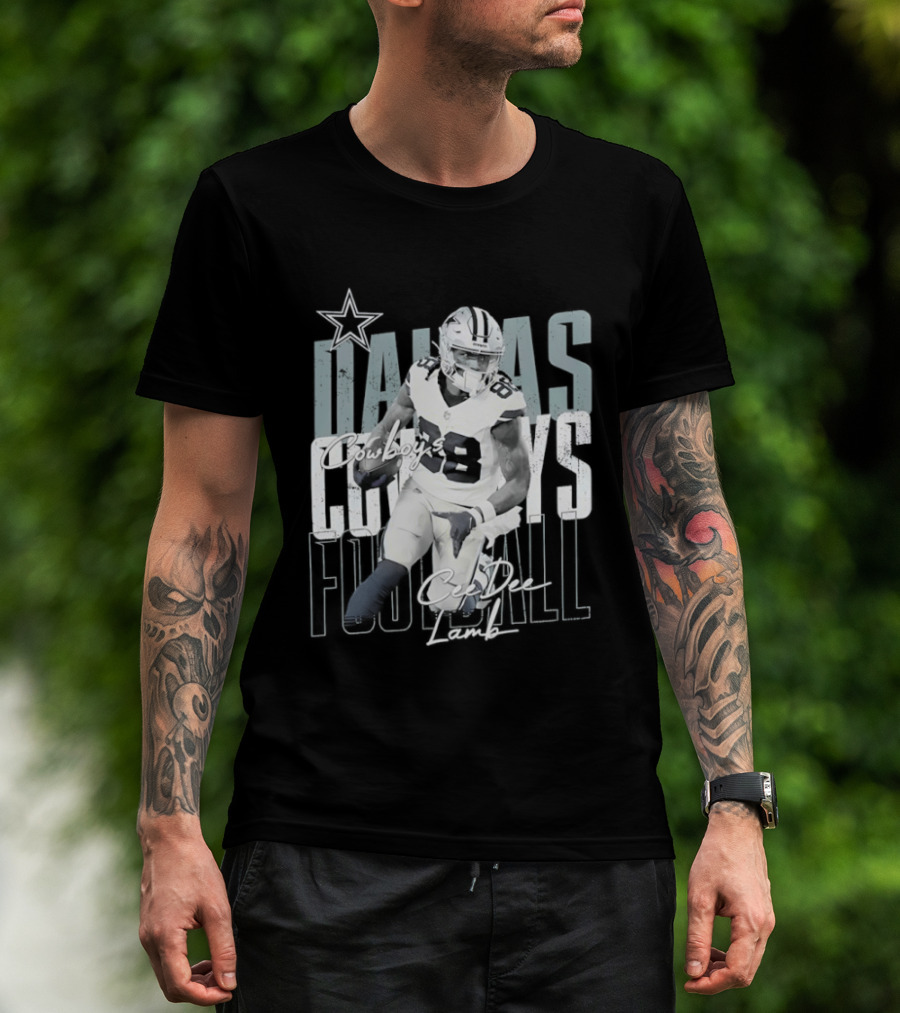 Dallas Cowboys Football CeeDee Lamb Legendary Player Card T-Shirt