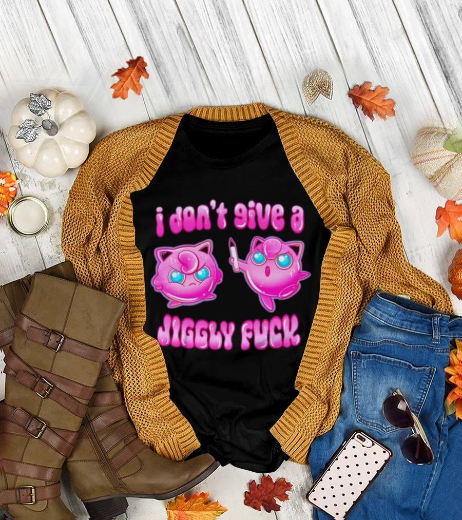 I Don't Give A Jiggly Fuck Jigglypuff Cartoon T-Shirt