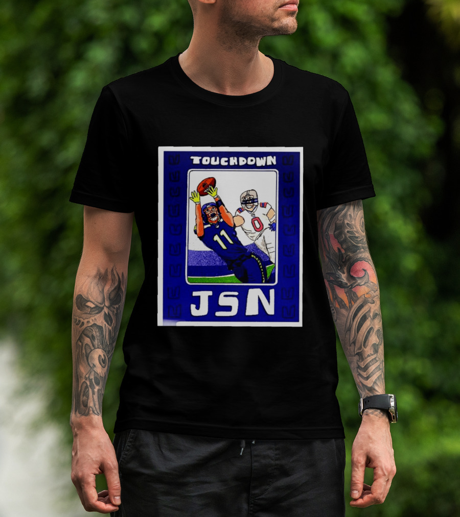 Touchdown JSN Jackson Smith Njigba Seattle Football Catch 11 T-Shirt