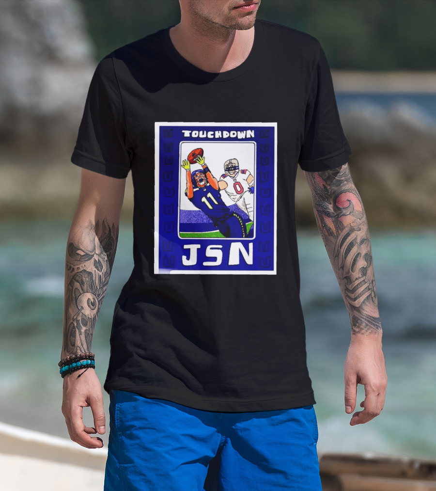 Touchdown JSN Jackson Smith Njigba Seattle Football Catch 11 T-Shirt