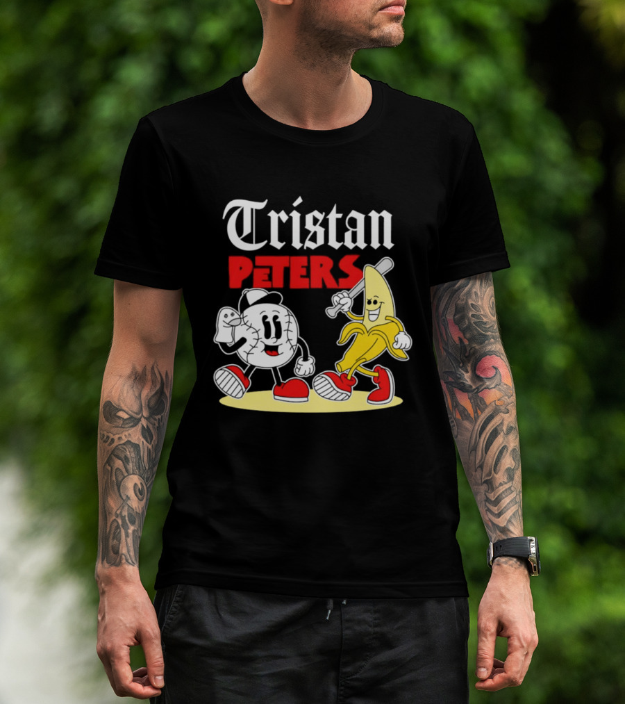Tristan Peters Chicago White Sox Baseball Banana Cartoon Characters T-Shirt