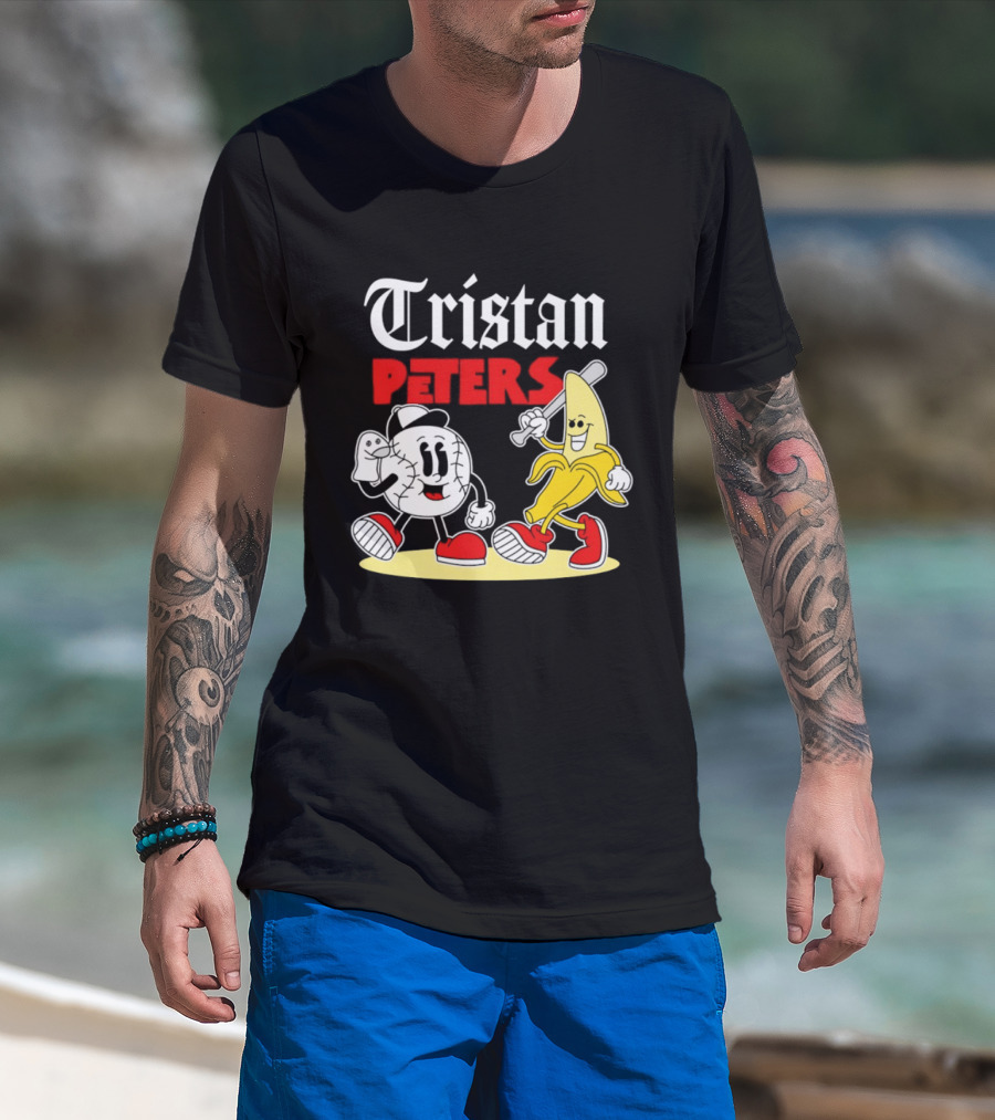 Tristan Peters Chicago White Sox Baseball Banana Cartoon Characters T-Shirt