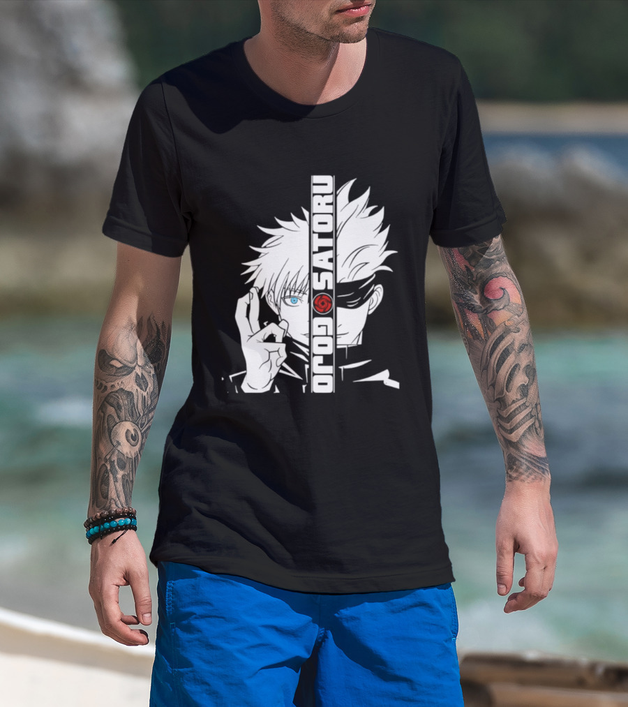 Satoru Gojo Mirror Six Eyes Limitless Jujutsu Kaisen Anime Fan T-Shirt