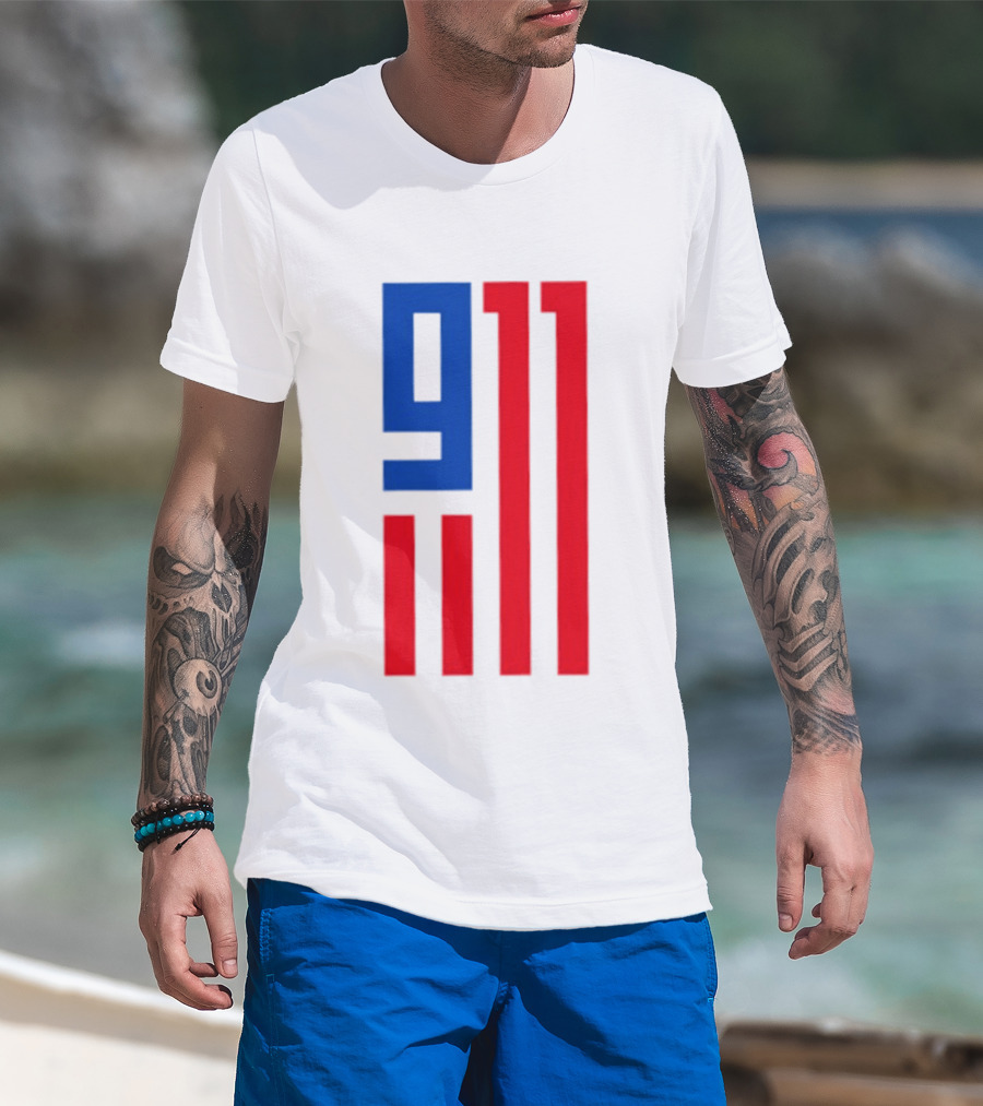 9/11 American Flag USA Patriotic September 11 T-Shirt