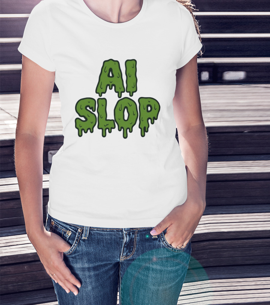 AI Slop Dripping Goo T-Shirt