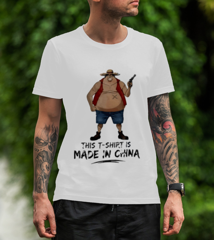 Demaro Black One Piece This Is Made In China Anime T-Shirt