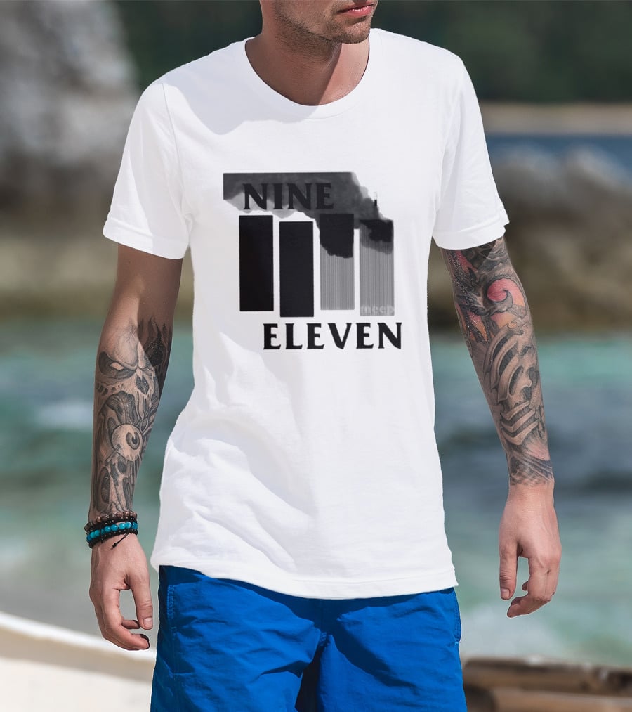 Nine Eleven Meep 9 11 Meme Dark Humor Towers Smoke T-Shirt