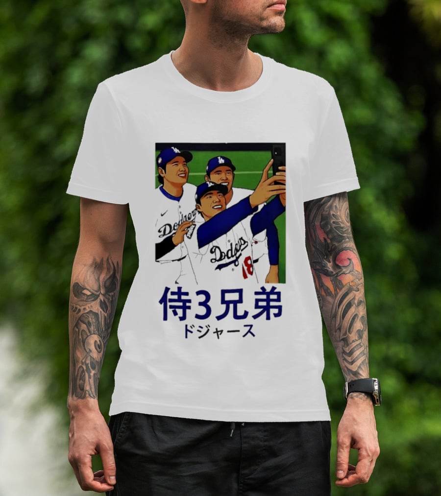 Ohtani Yamamoto Sasaki Dodgers Samurai 3 Brothers T-Shirt