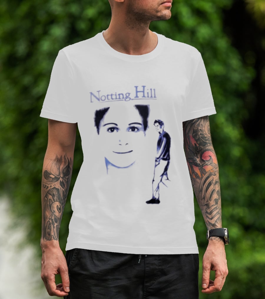Notting Hill Tom Bateman Blue Art Conceptual T-Shirt