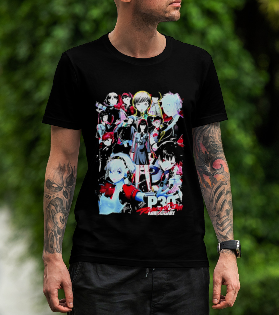 Chillweeb Persona 30th Anniversary Anime Characters P3 25th Anniversary Edition T-Shirt