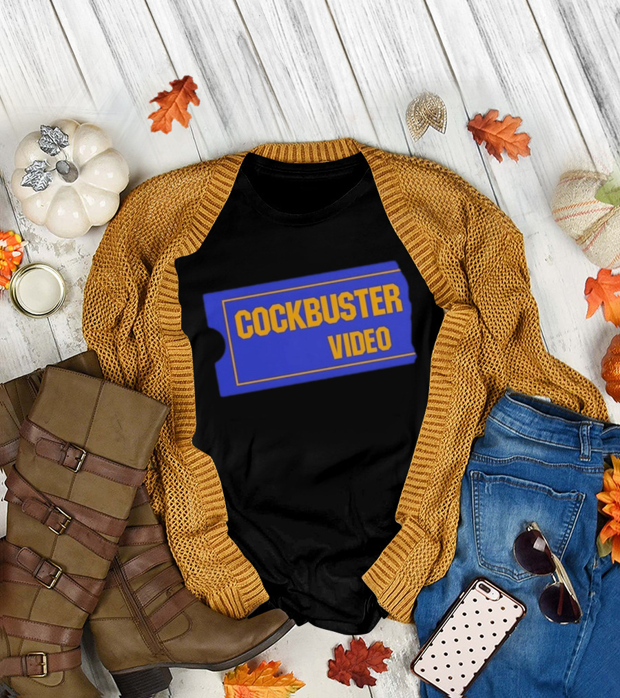 Cockbuster Video 90s Nostalgia Blockbuster T-Shirt