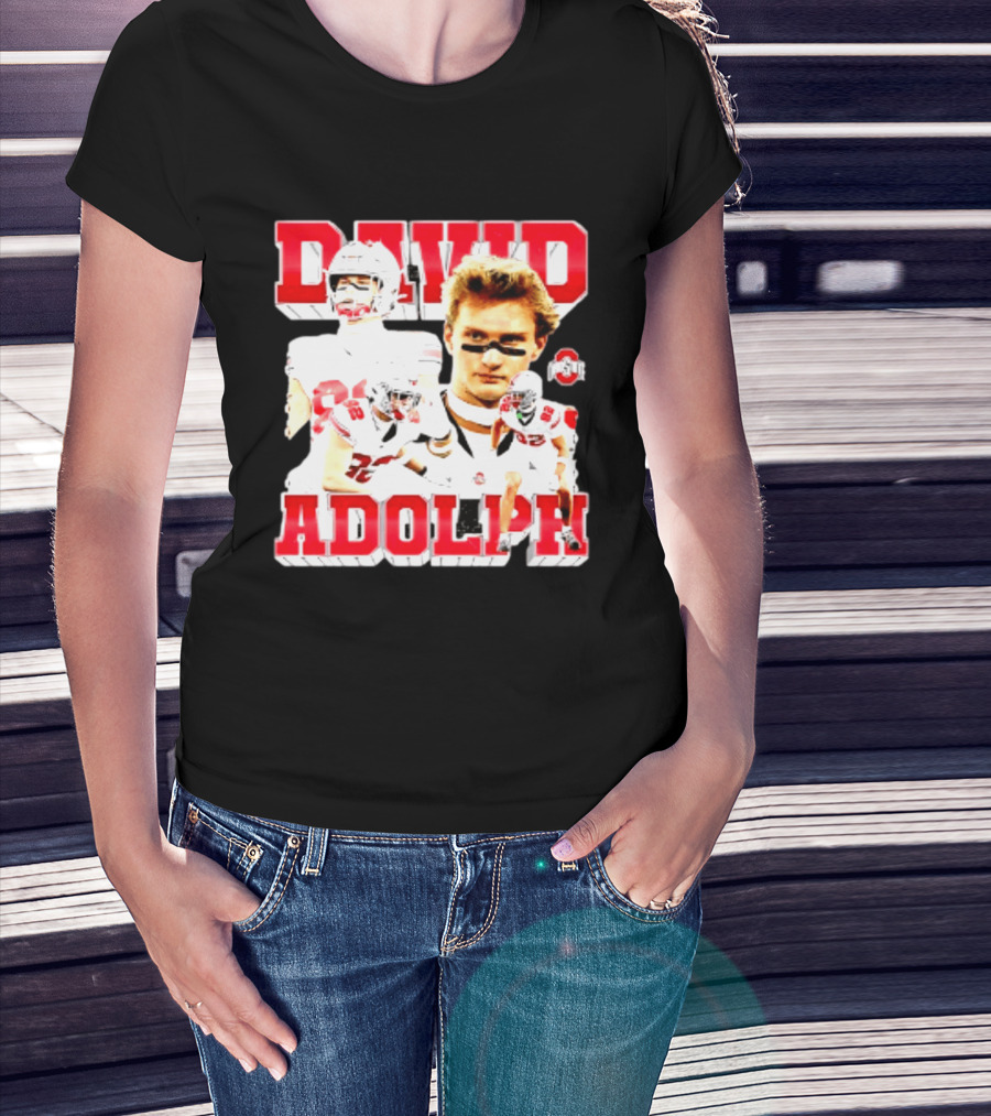 David Adolph 82 Ohio State Buckeyes NCAA Player Highlights T-Shirt