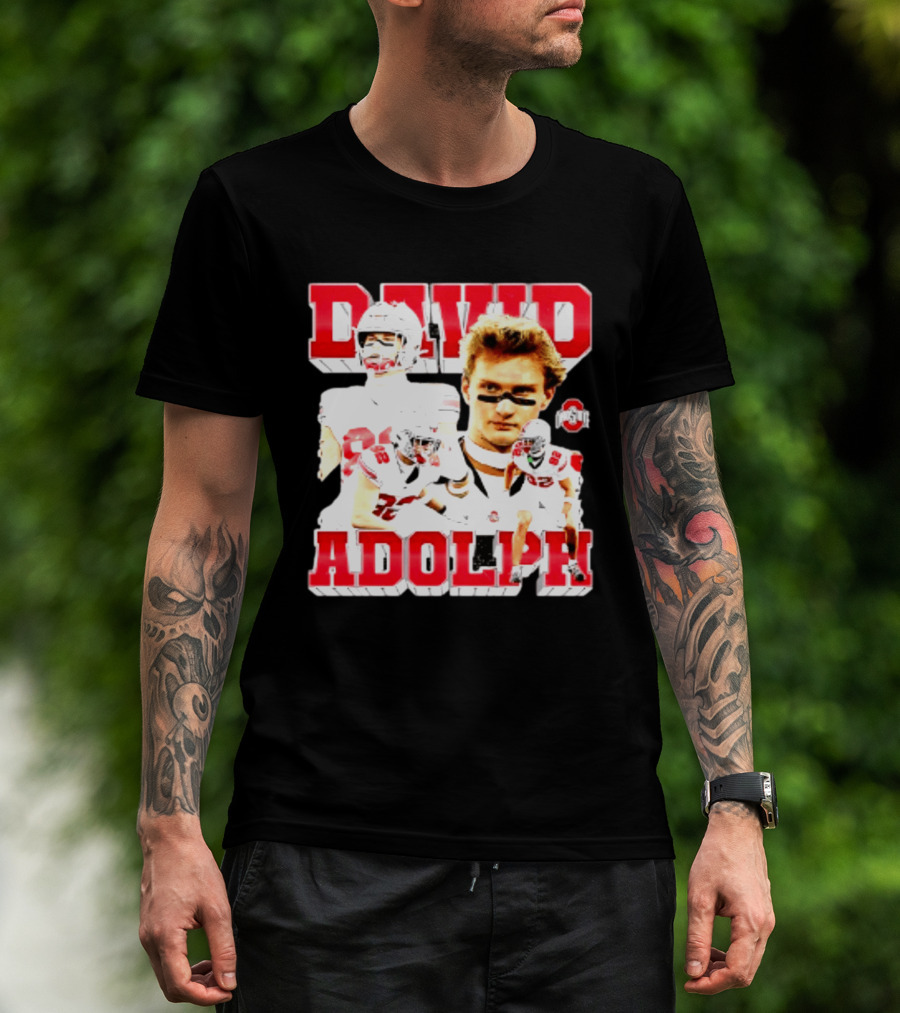David Adolph 82 Ohio State Buckeyes NCAA Player Highlights T-Shirt