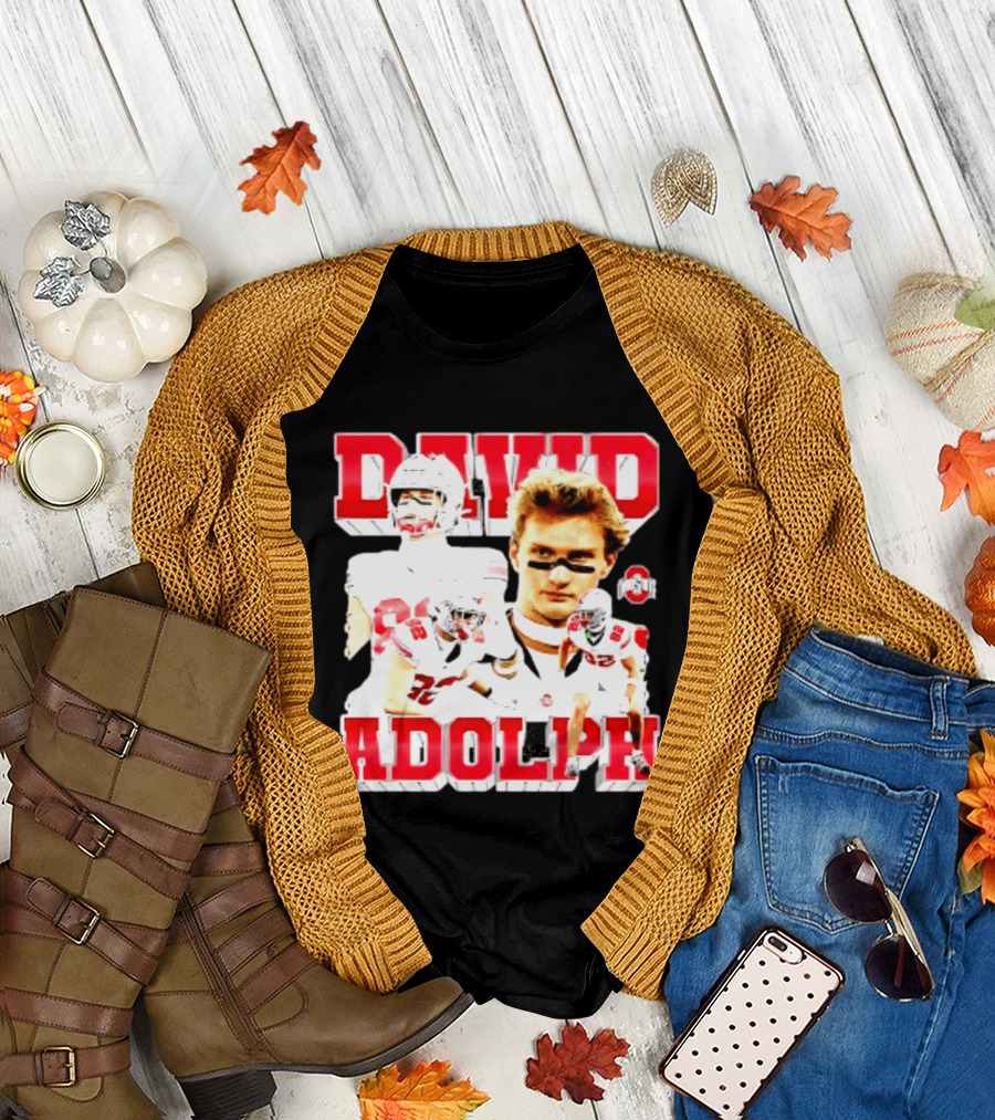 David Adolph 82 Ohio State Buckeyes NCAA Player Highlights T-Shirt