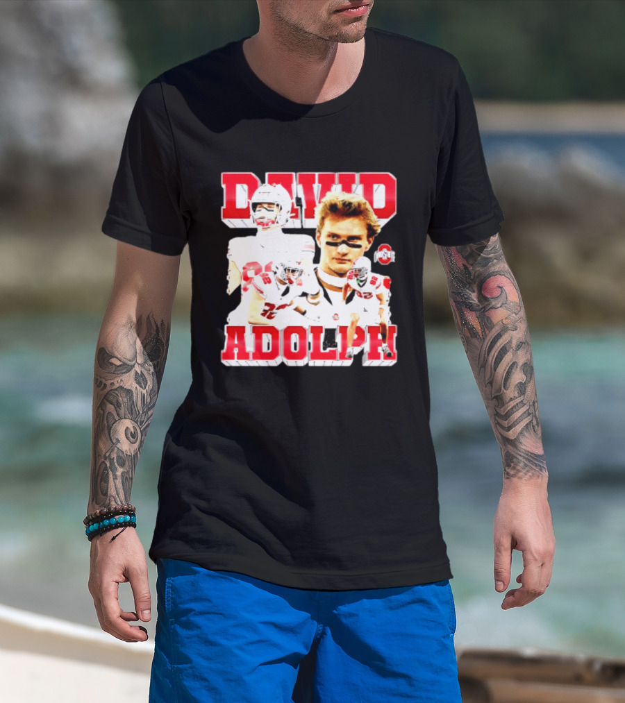 David Adolph 82 Ohio State Buckeyes NCAA Player Highlights T-Shirt