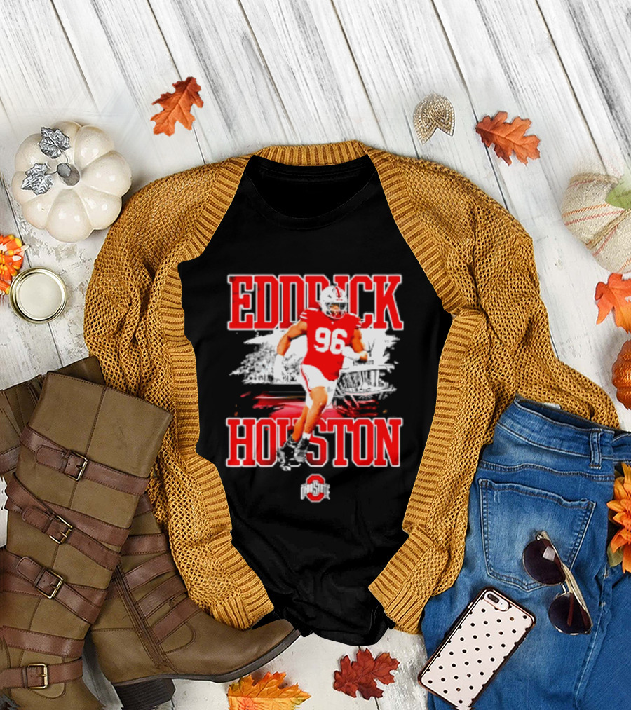 Eddrick Houston 96 Ohio State Buckeyes NCAA Football Player T-Shirt
