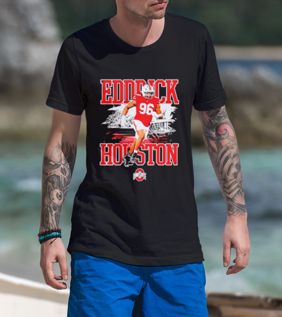 Eddrick Houston 96 Ohio State Buckeyes NCAA Football Player T-Shirt