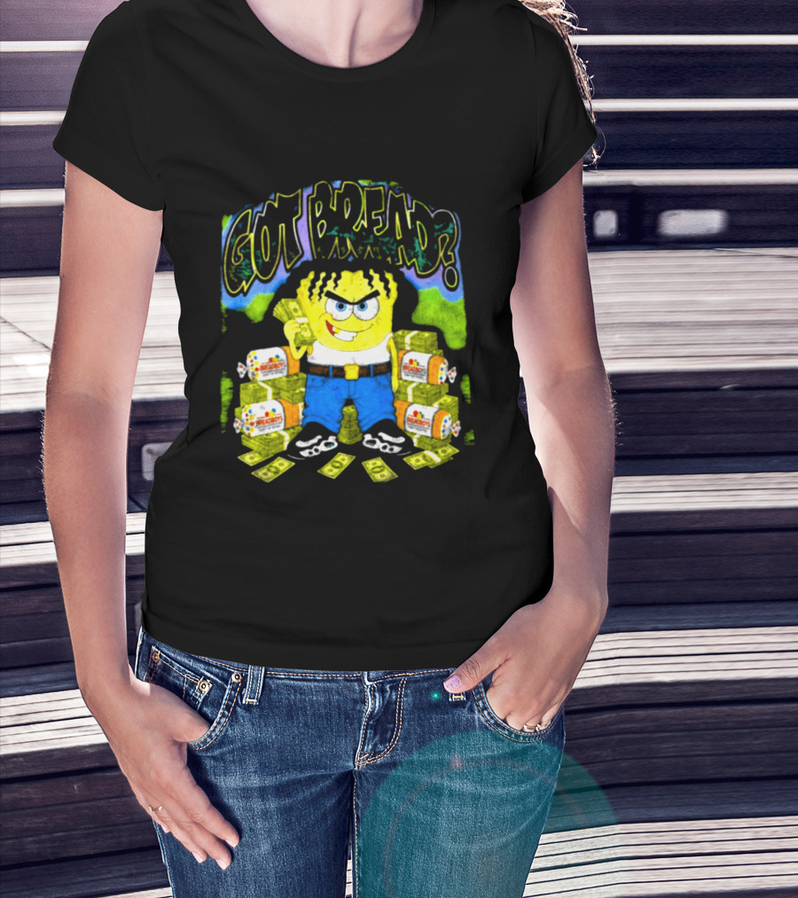Wakko Exotics Store Whiteloaf Got Bread Black Character With Money Loaves T-Shirt