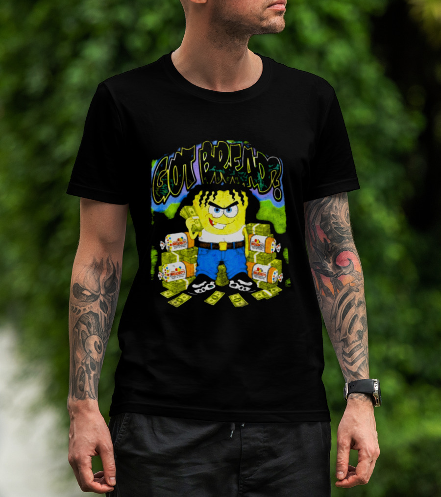 Wakko Exotics Store Whiteloaf Got Bread Black Character With Money Loaves T-Shirt