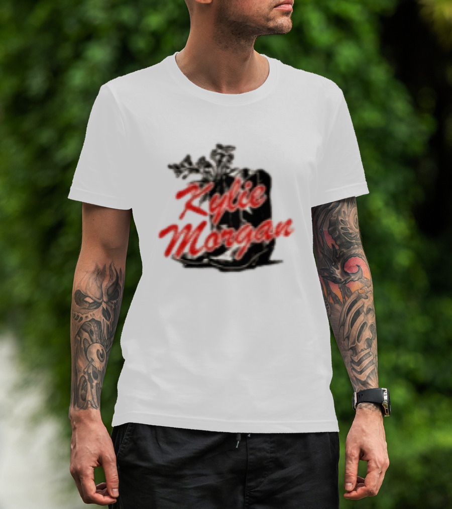 Kylie Morgan 1 800 Dump Him Boots Roses T-Shirt