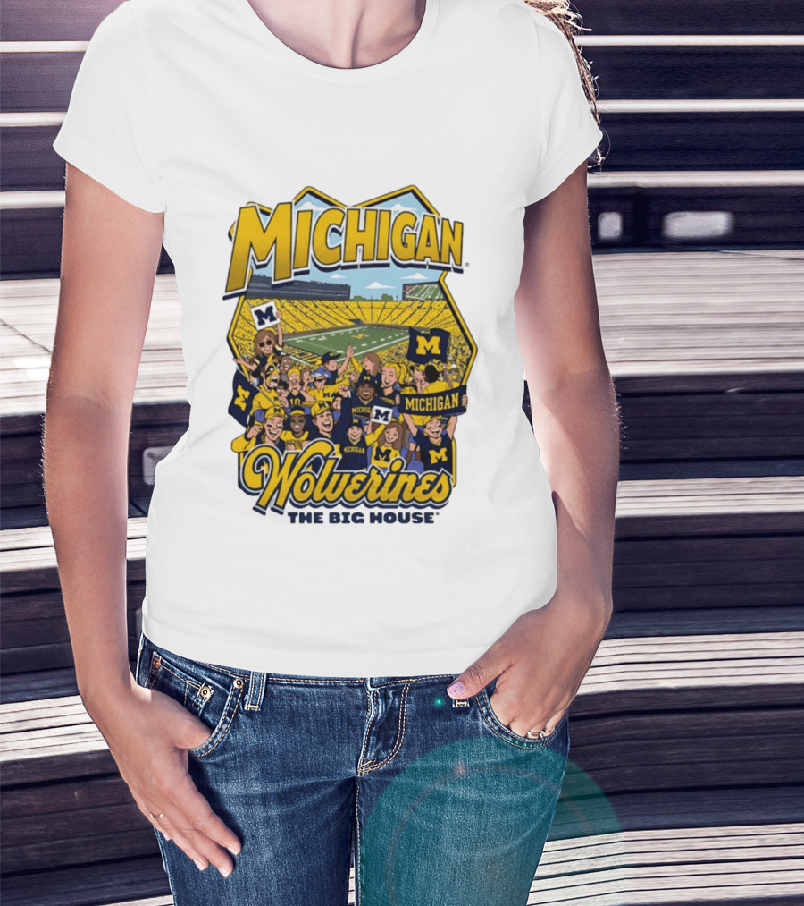 Michigan Wolverines The Big House 2026 Celebration Stadium Fans T-Shirt
