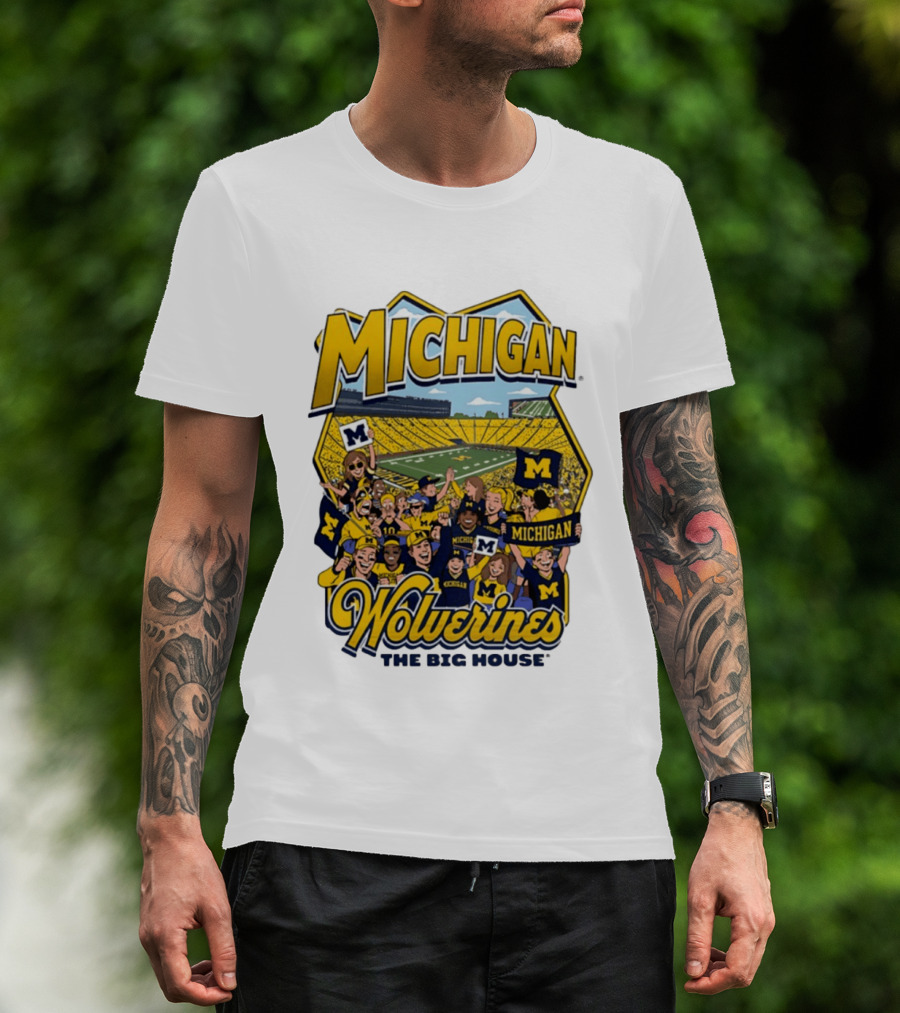 Michigan Wolverines The Big House 2026 Celebration Stadium Fans T-Shirt