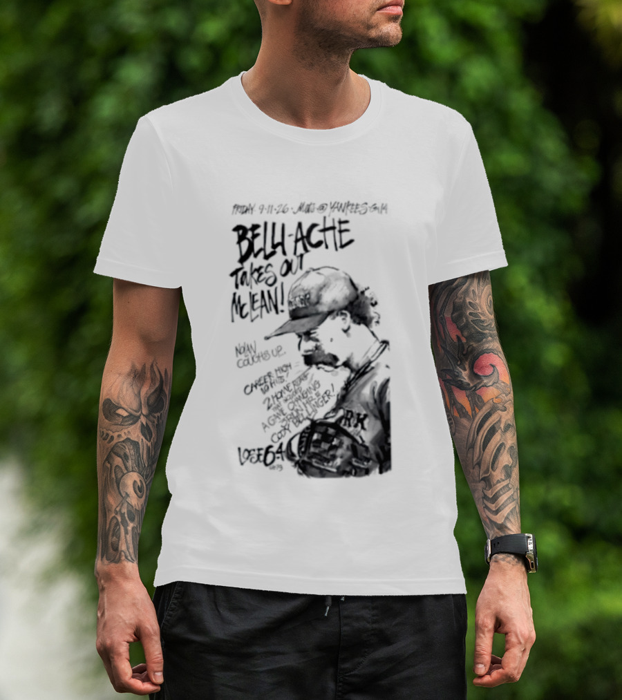 Belly Ache Takes Out McLean New York Mets Baseball T-Shirt