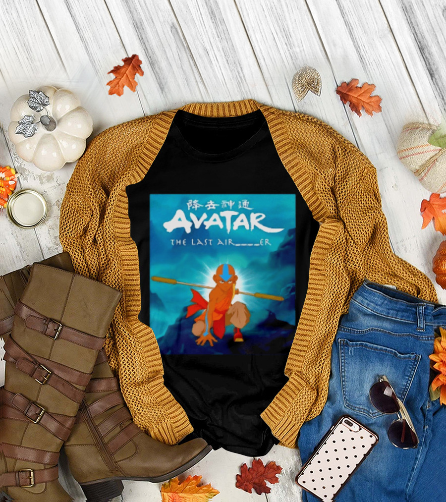 Avatar The Last Airbender Aang Nickelodeon Japanese T-Shirt