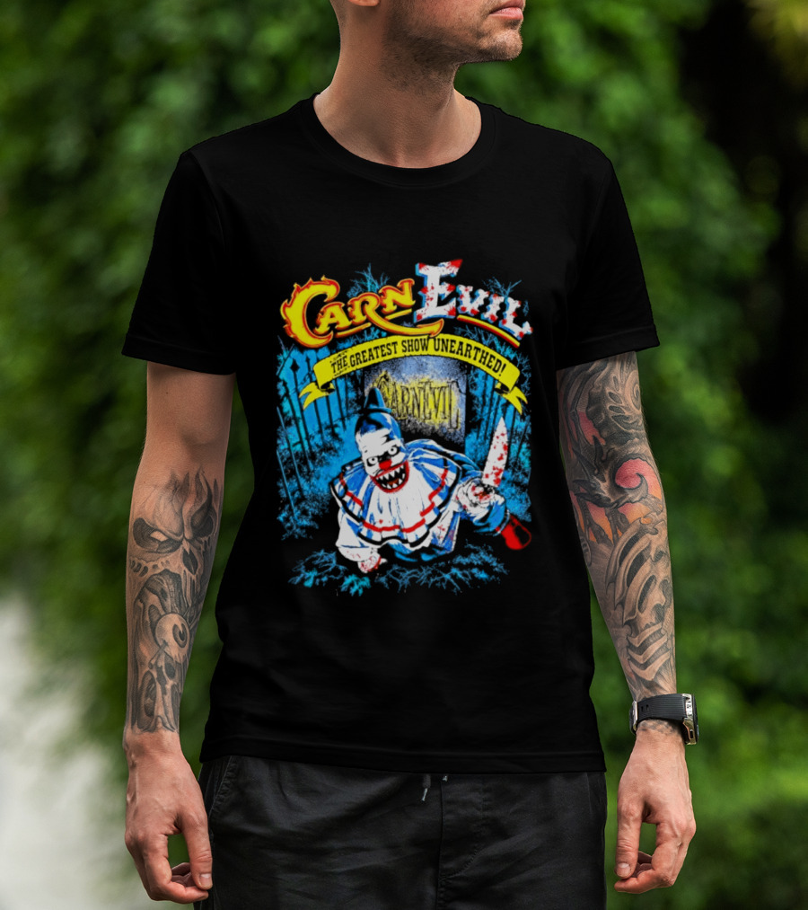 CarnEvil The Greatest Show Unearthed Creepy Clown Horror T-Shirt