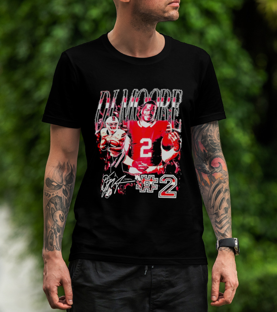 D. J. Moore #2 Buffalo Bills Football Player T-Shirt