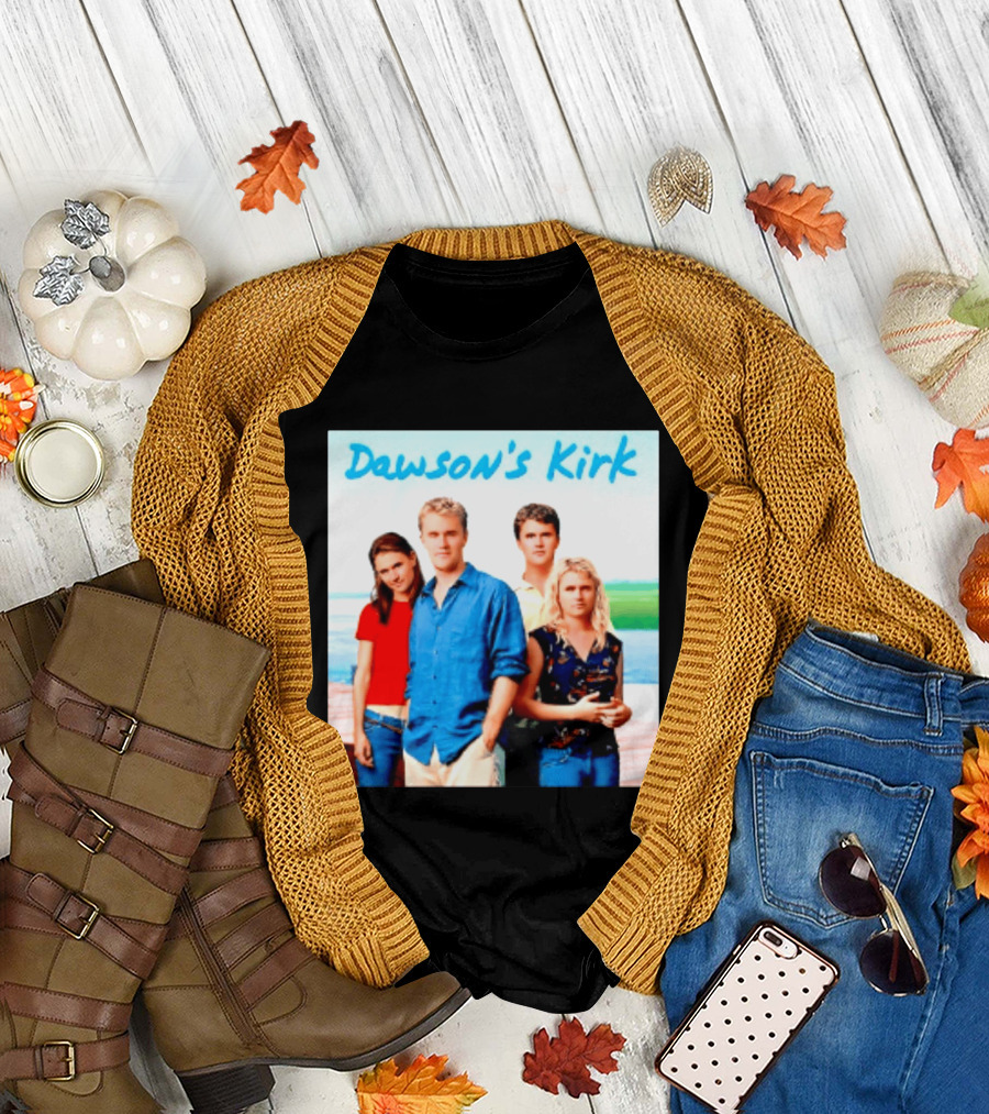 Dawson's Kirk 90s TV Cast Scenic Backdrop T-Shirt