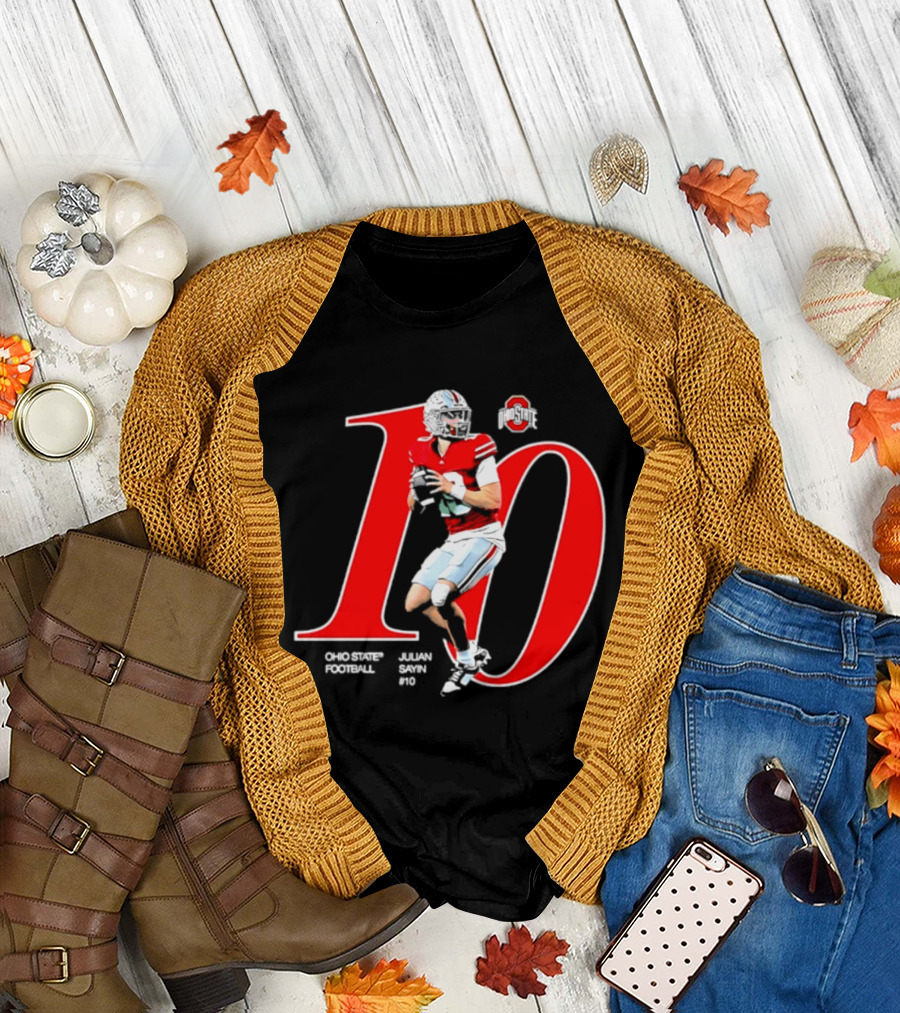 Ohio State Buckeyes Julian Sayin NCAA Football Player Number 10 T-Shirt
