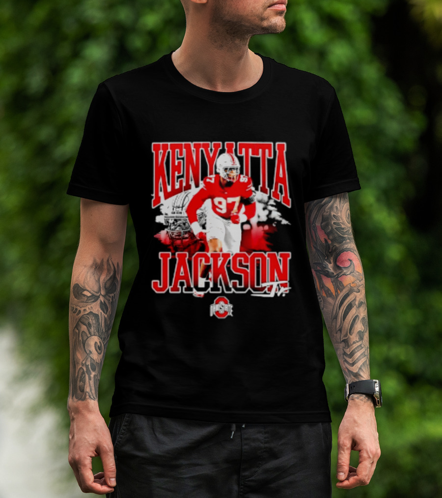 Kenyatta Jackson 97 Ohio State Buckeyes NCAA Football Player T-Shirt