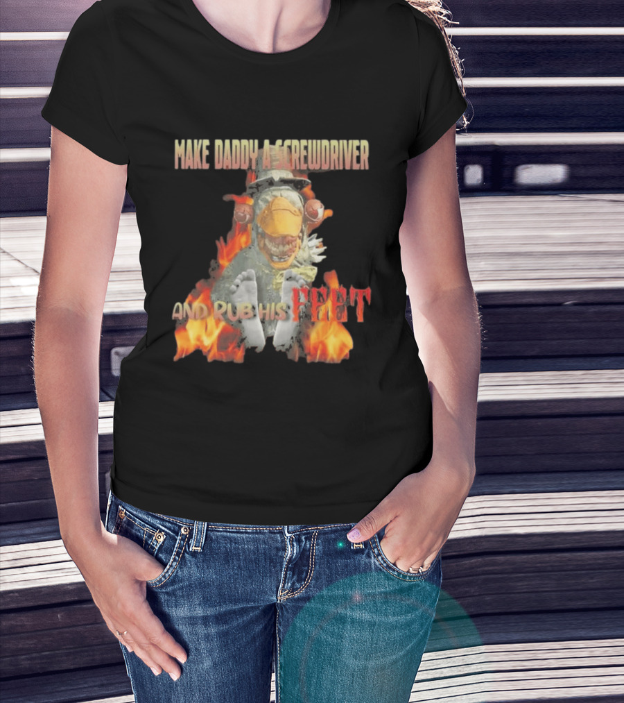 Dr Futterman Outlast Trials Make Daddy A Screwdriver And Rub His Feet Flaming Creature T-Shirt