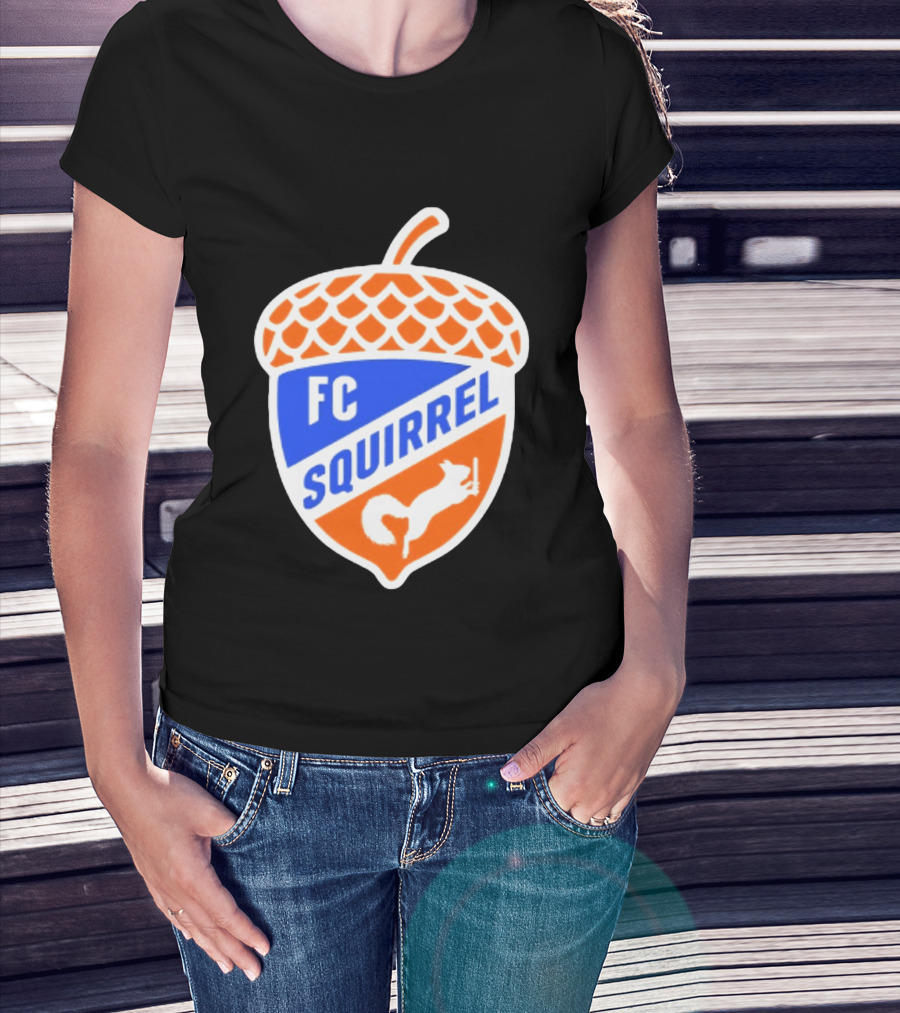 FC Squirrel Acorn Crest Cincinnati Soccer T-Shirt