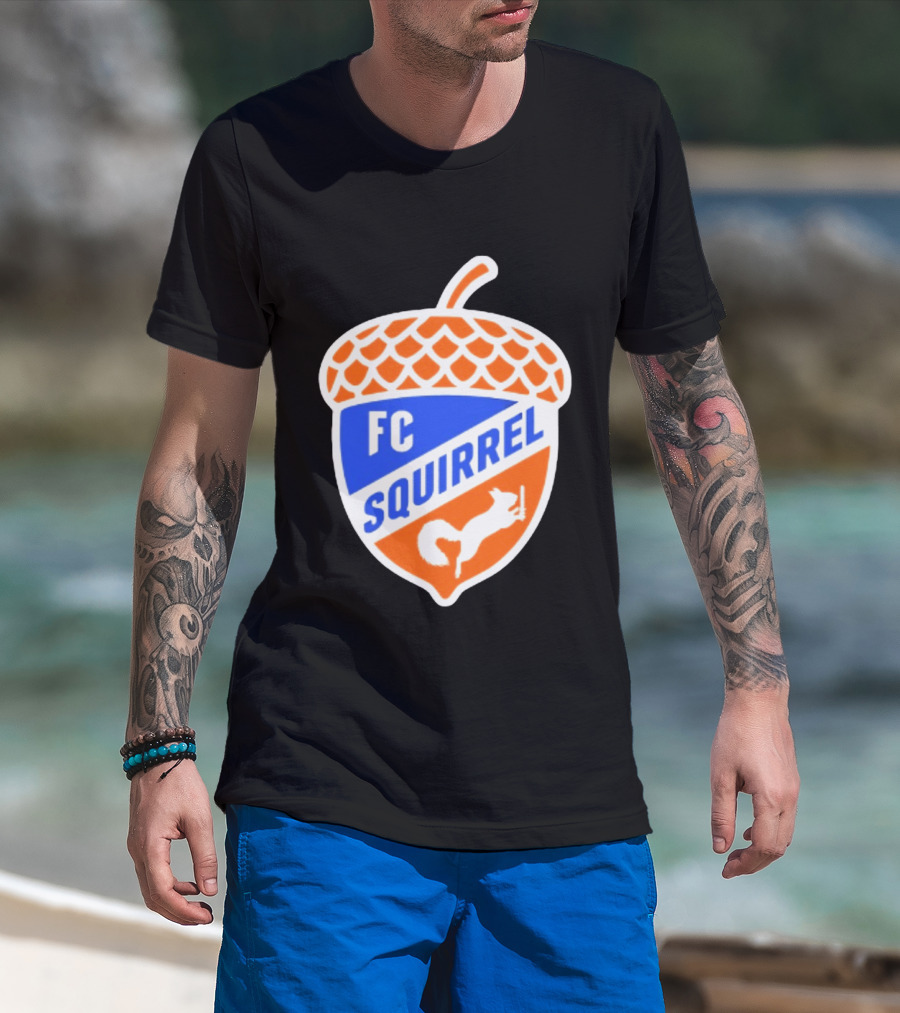 FC Squirrel Acorn Crest Cincinnati Soccer T-Shirt